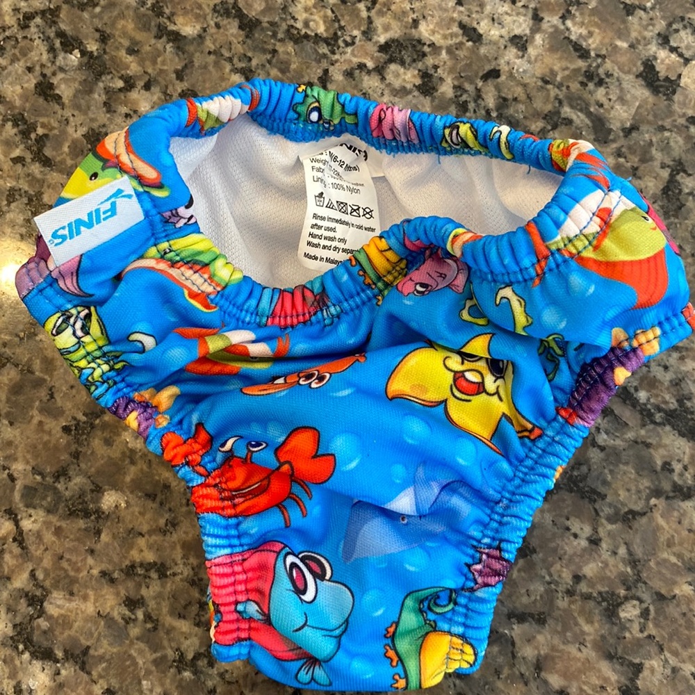 Finis 6-12M Swim Diaper Cover Reusable and Washable